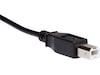USB-C til USB-B kabel 2m (sort) USB-kabler