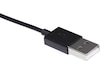 USB A 2.0 male to Lightning male kabel sort 2m USB-kabler