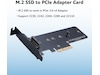 Akasa M.2 SSD to PCIe adapter card Tilbehør