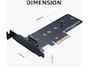 Akasa M.2 SSD to PCIe adapter card Tilbehør