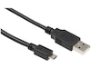 USB-A til USB Micro-B kabel 2m (sort) USB-kabler