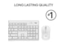 Logitech MK295 Silent Wireless Combo tastatur og mus (hvit) Mus & tastatur -kombipakker