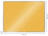 Leitz Cosy Glasstavle - magnetisk whiteboardtavle 80x60 cm - varmgul Whiteboardtavler