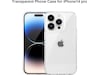 iiglo iPhone 15 Pro / 14 Pro Silikondeksel (gjennomsiktig) Deksel til mobiltelefon