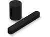 Sonos Sub Mini Trådløs subwoofer (sort) + Sonos Beam Lydplanker