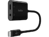 Belkin Rockstar Audio+Charge USB-C Adapter (sort) Mobilladere