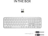Logitech MX Keys S trådløst tastatur (pale grey) Tastatur