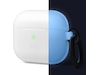 Elago Airpods 3 Silikonetui med karabinkrok (nightglow) Tilbehør til hodetelefoner
