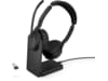 Jabra Evolve2 55 Link380a MS Teams Stereo Stand Hodesett, trådløse