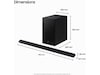 Samsung HW-S710D soundbar med subwoofer (sort) Lydplanker
