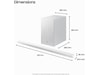 Samsung HW-S711D soundbar med subwoofer (hvit) Lydplanker
