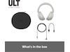 Sony ULT WEAR trådløse hodetelefoner Over-Ear med mic (hvit) -B-Grade Demo headset