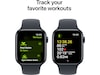 Apple Watch SE 44mm GPS + LTE Aluminium (midnatt) Smartklokker