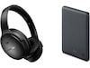 Bose QuietComfort trådløse hodetelefoner, Over-Ear (sort) + powerbank Hodetelefoner