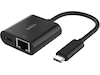 Belkin USB-C til Ethernet Adapter 20cm (sort) Kabeladaptere & overganger