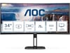 AOC 34" curved skjerm CU34V5C/BK/23 Skjermer