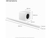 Samsung HW-S811D soundbar med subwoofer (hvit) -B-Grade Demo DVD/Hi-Fi/stereo