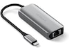Satechi 4-in-1 USB-C og Ethernet docking (stellargrå) Dockingstasjon & USB-HUB