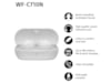 Sony WF-C710N Trådløse ørepropper, In-ear (hvit) Ørepropper