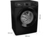 Gorenje WPNEI84A1SW/B Vaskemaskin (sort) -B-Grade Demo vask & tørk