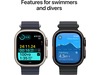 Apple Watch Ultra 2 49mm GPS + LTE Titan (sort) -B-Grade Demo klokker