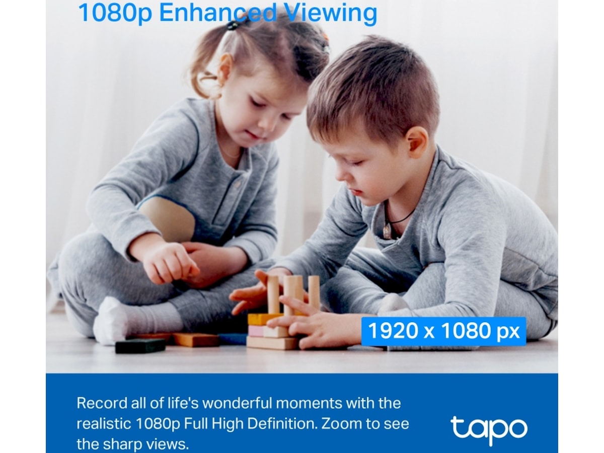 TP-Link Tapo C200 innendørs overvåkningskamera (hvit) Overvåkningskameraer