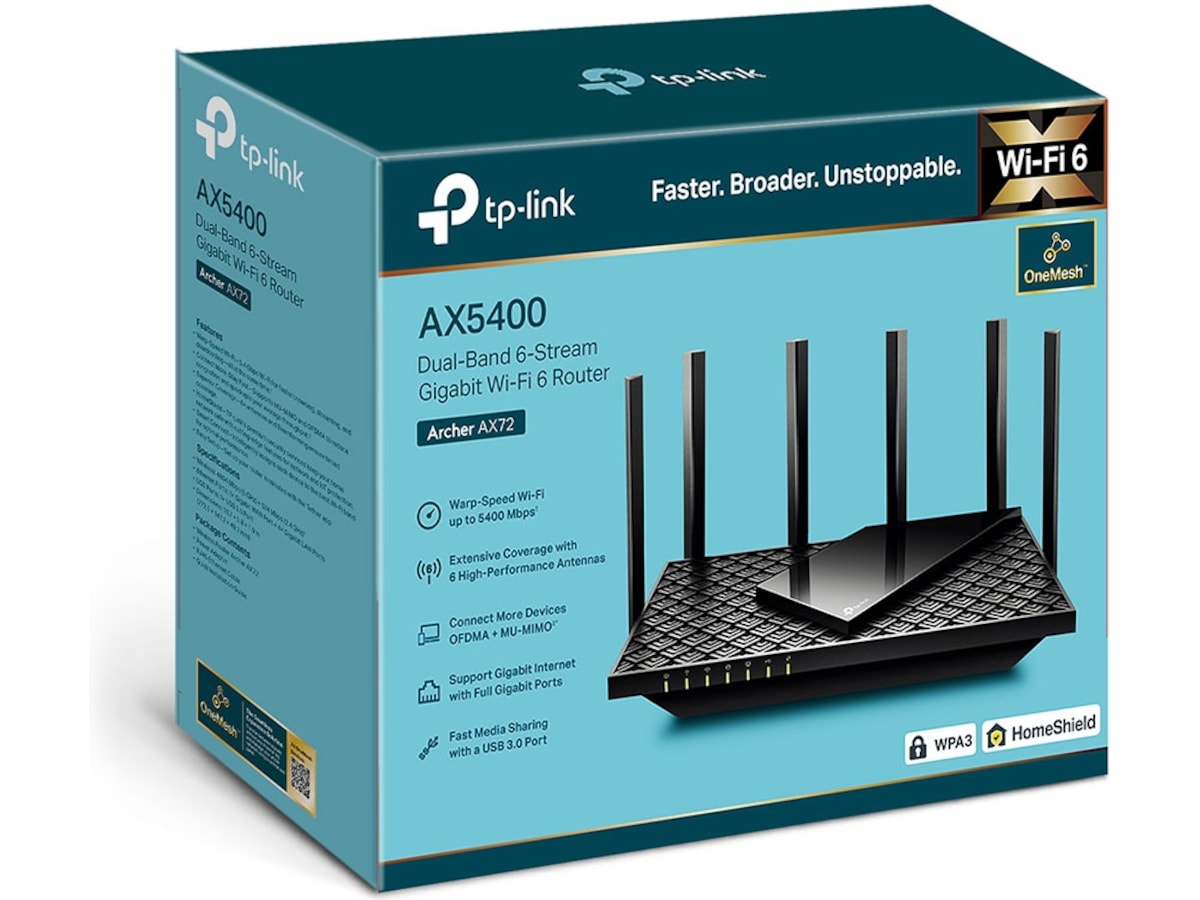 TP-Link Archer AX72 WiFi 6 Gaming Router Routere