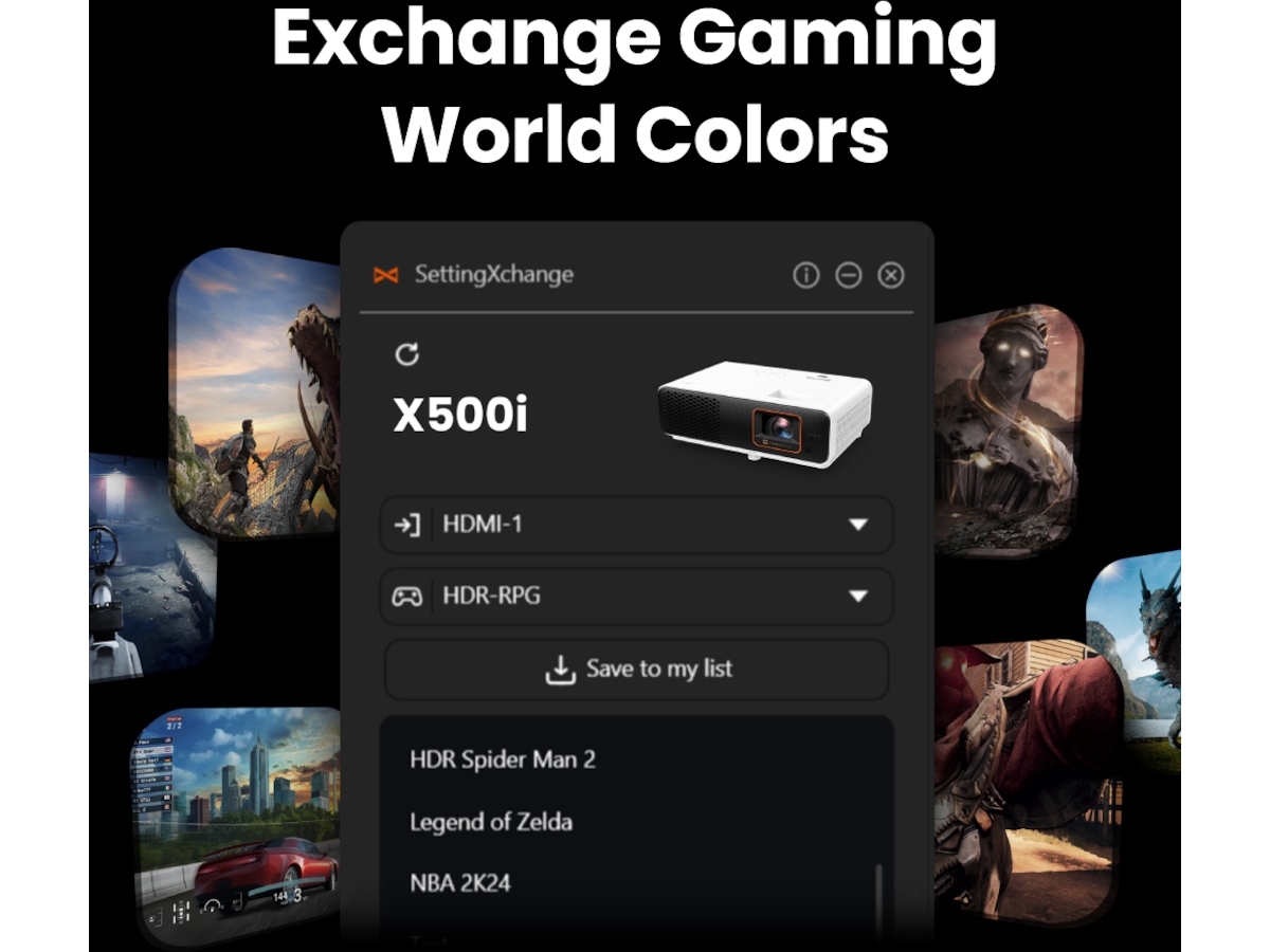 BenQ 4K DLP LED projektor X500i Projektorer