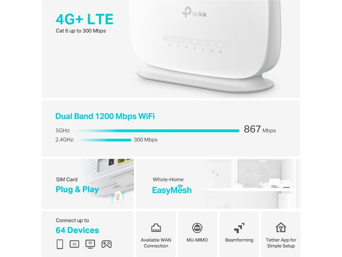TP-Link Archer MR505 4G router Routere