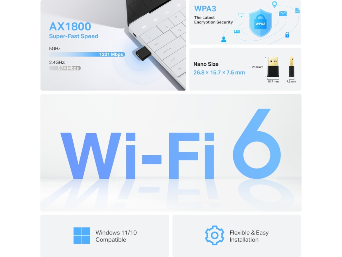 TP-Link Archer TX20U Nano USB adapter Nettverkskort