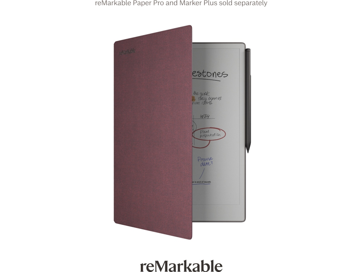 reMarkable Paper Pro Book Folio (burgunder) Digitale notatblokker & tilbehør