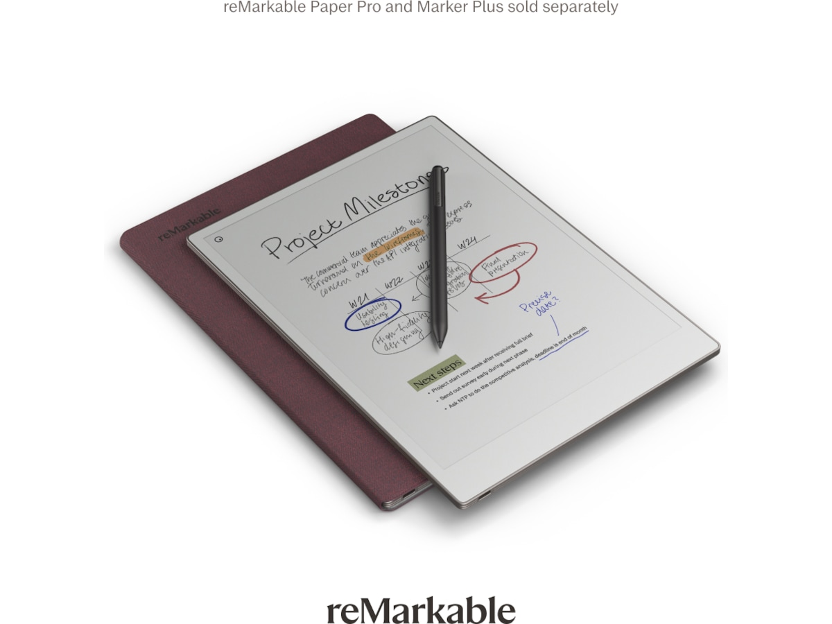 reMarkable Paper Pro Book Folio (burgunder) Digitale notatblokker & tilbehør