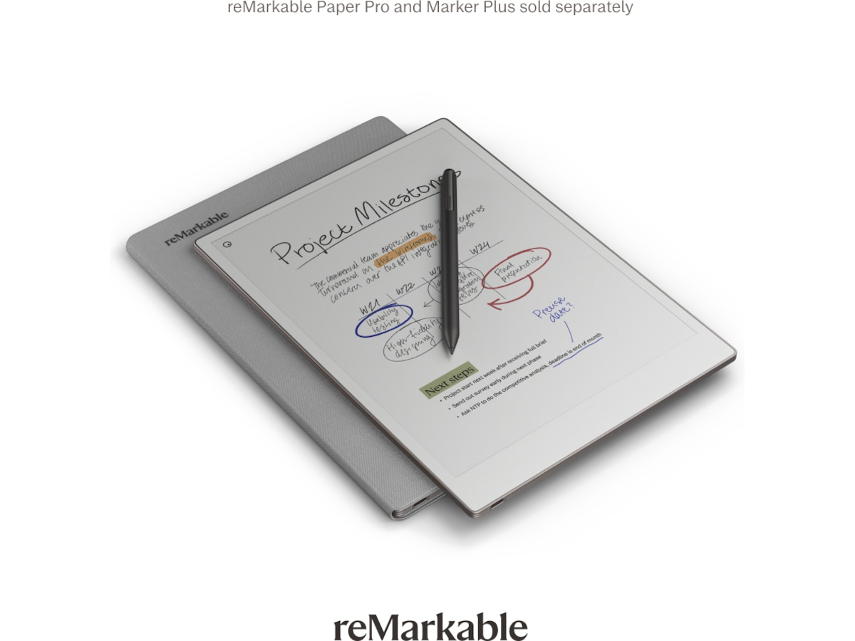 reMarkable Paper Pro Book Folio (grå) Digitale notatblokker & tilbehør