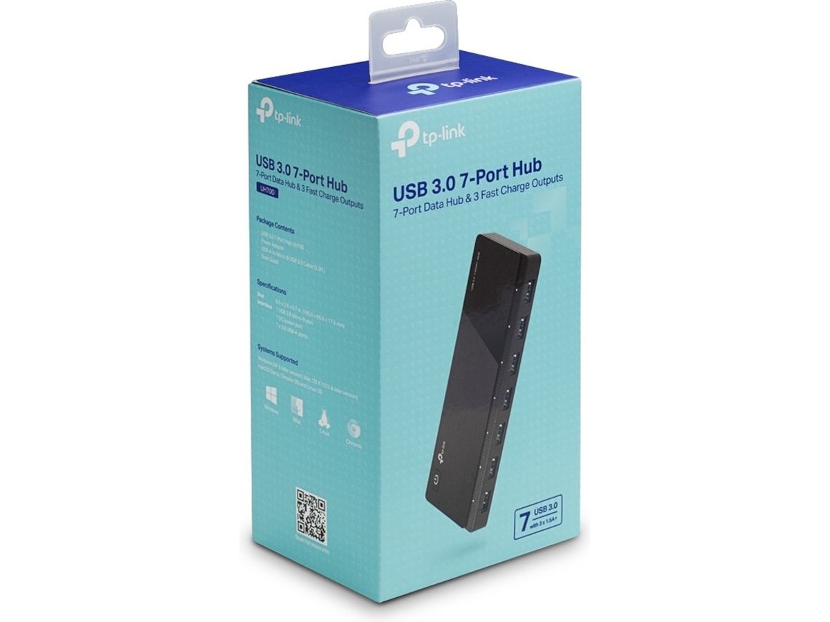 TP-Link UH700 USB 3.0 7-Ports Hub Dockingstasjon & USB-HUB