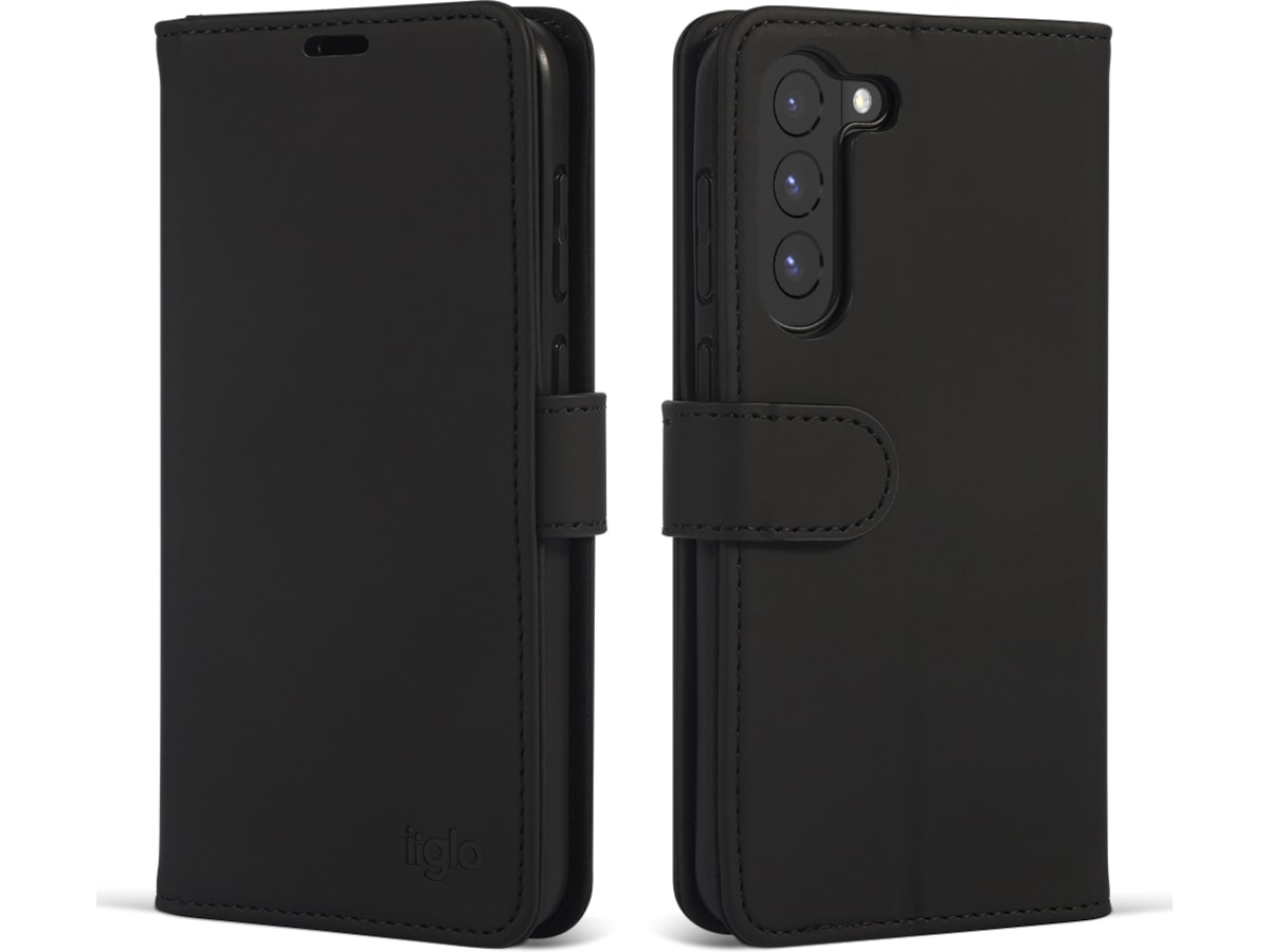 iiglo Galaxy S23+ Lommebokdeksel (sort) Deksel til mobiltelefon
