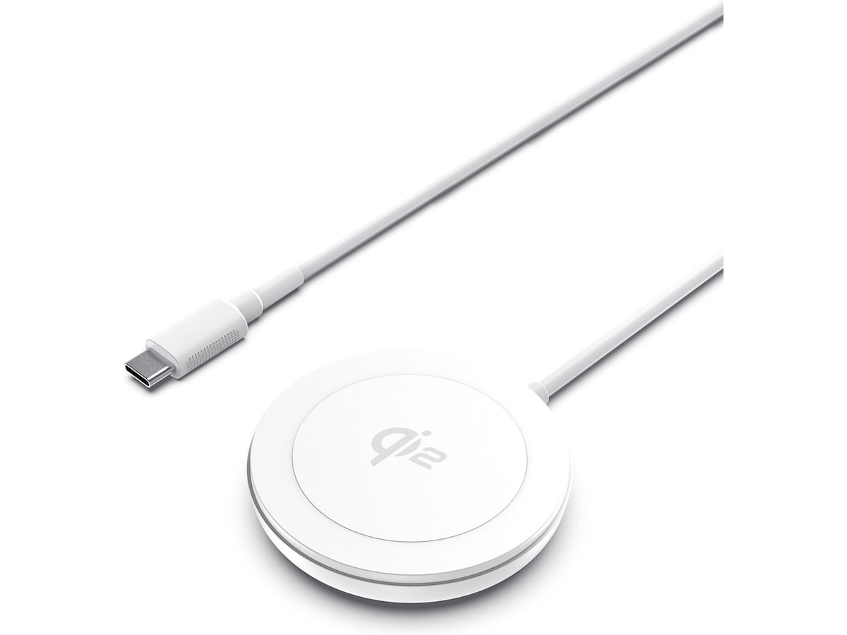 Andersson Qi2 15W Trådløs lader (hvit) Trådløs lader