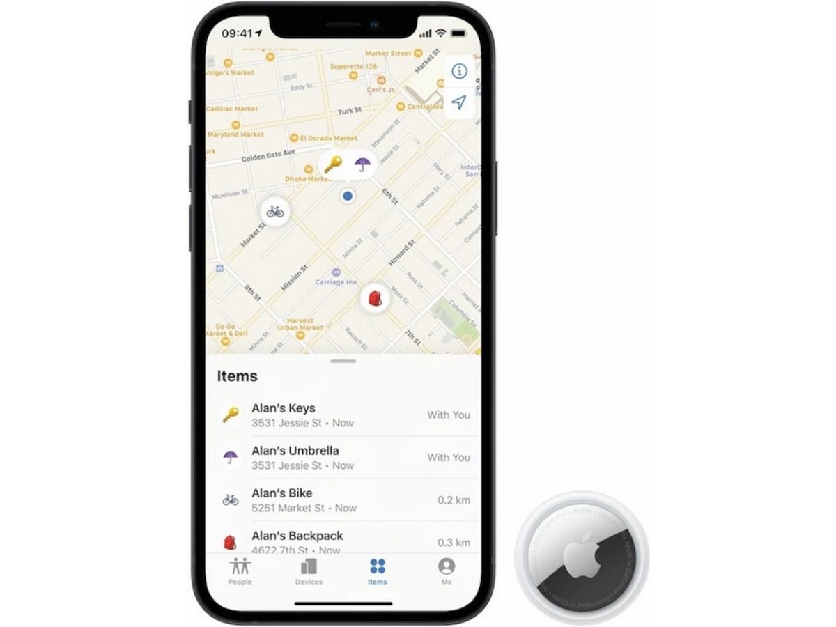 AirTag sporingsbrikke 1-pack Sporingsbrikke & GPS