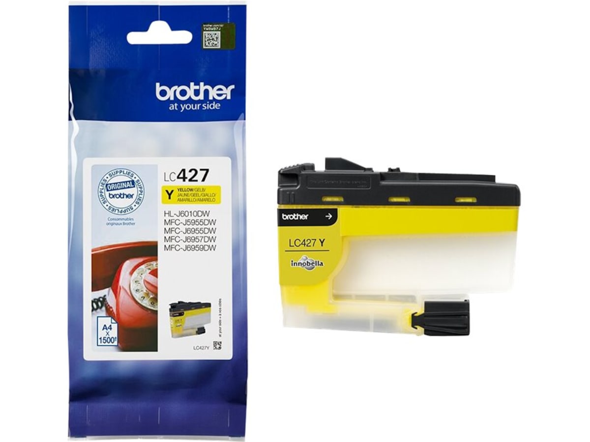 Brother blekk LC427Y Gul Blekkpatroner