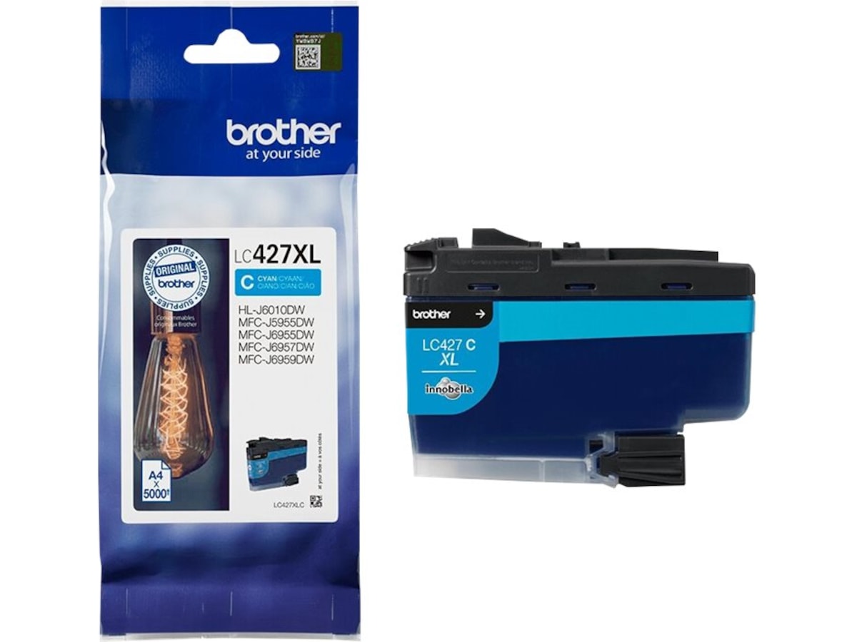 Brother blekk LC427XLC Cyan Blekkpatroner