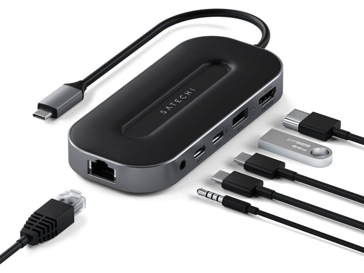 Satechi USB4 Multiport Docking Dockingstasjon & USB-HUB