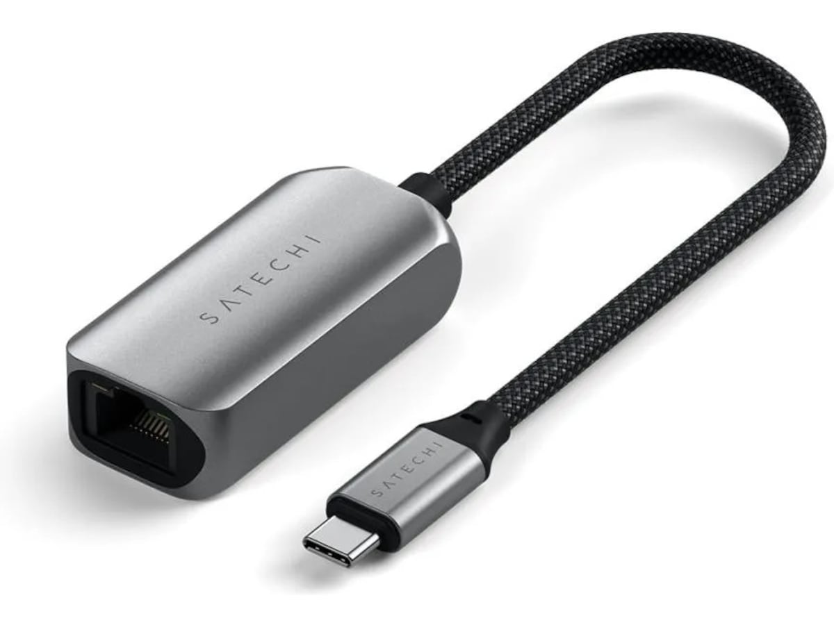 Satechi USB-C til Ethernet Adapter 18cm (grå) Kabeladaptere & overganger