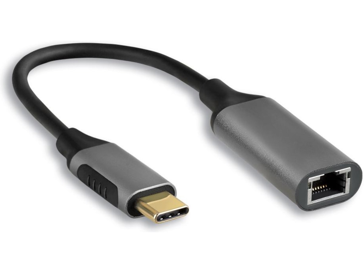 Elivi USB C til RJ45 Nettverks adapter     Kabeladaptere & overganger