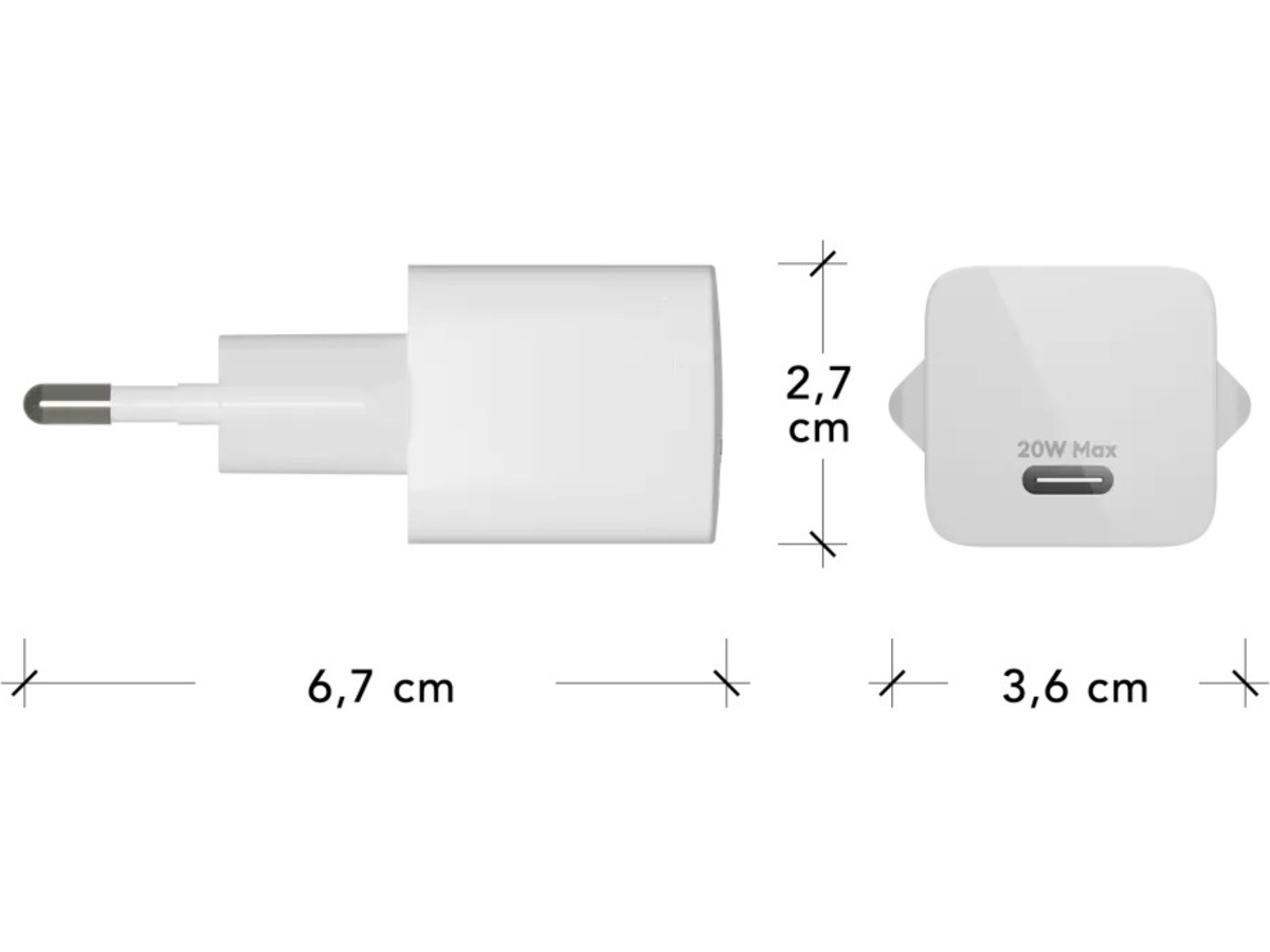 dbramante1928 20W Vegglader (hvit) Bulk Mobilladere