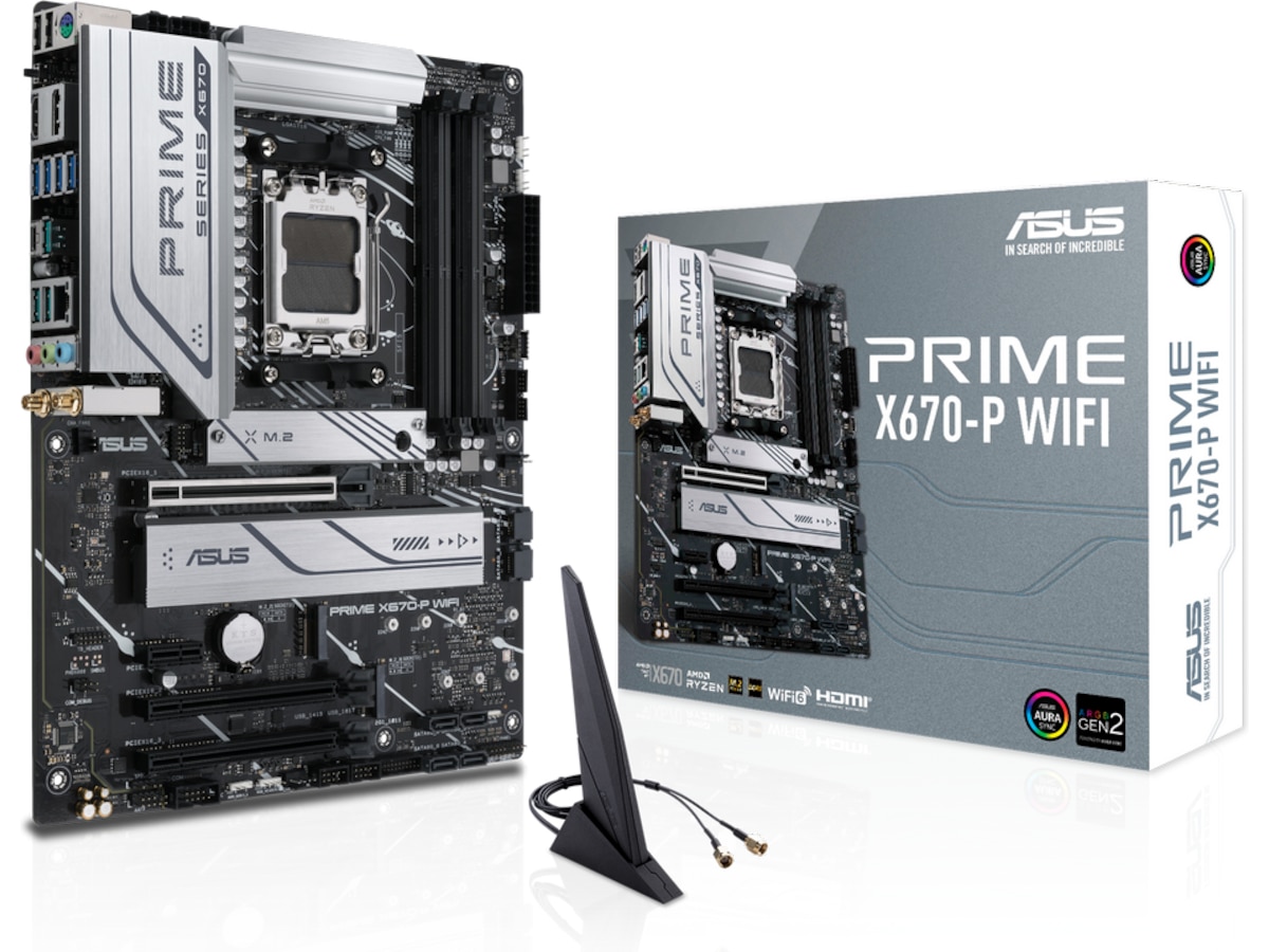 ASUS PRIME X670-P WIFI Hovedkort - AMD Socket - KomplettBedrift.no