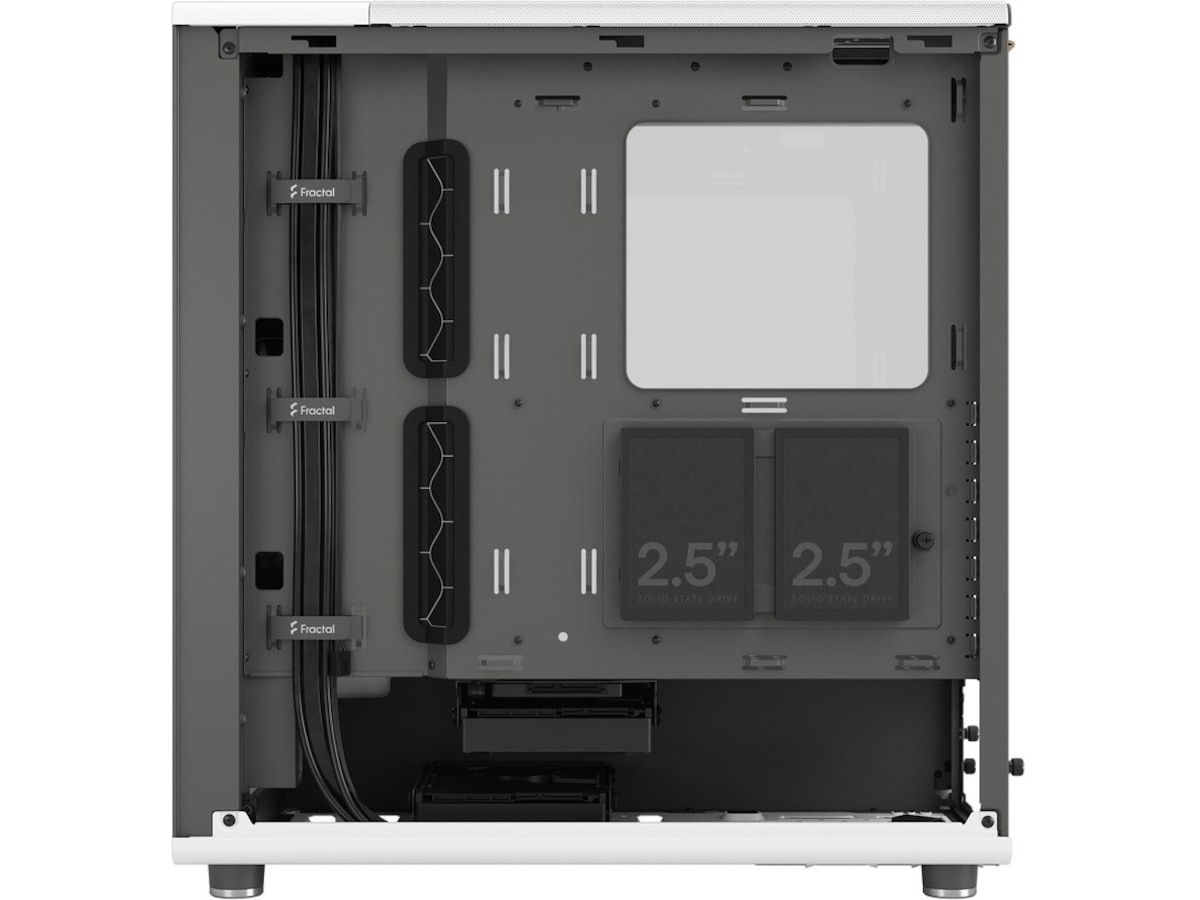 Fractal North Chalk White TG Clear Tint Mid Tower Midi tower