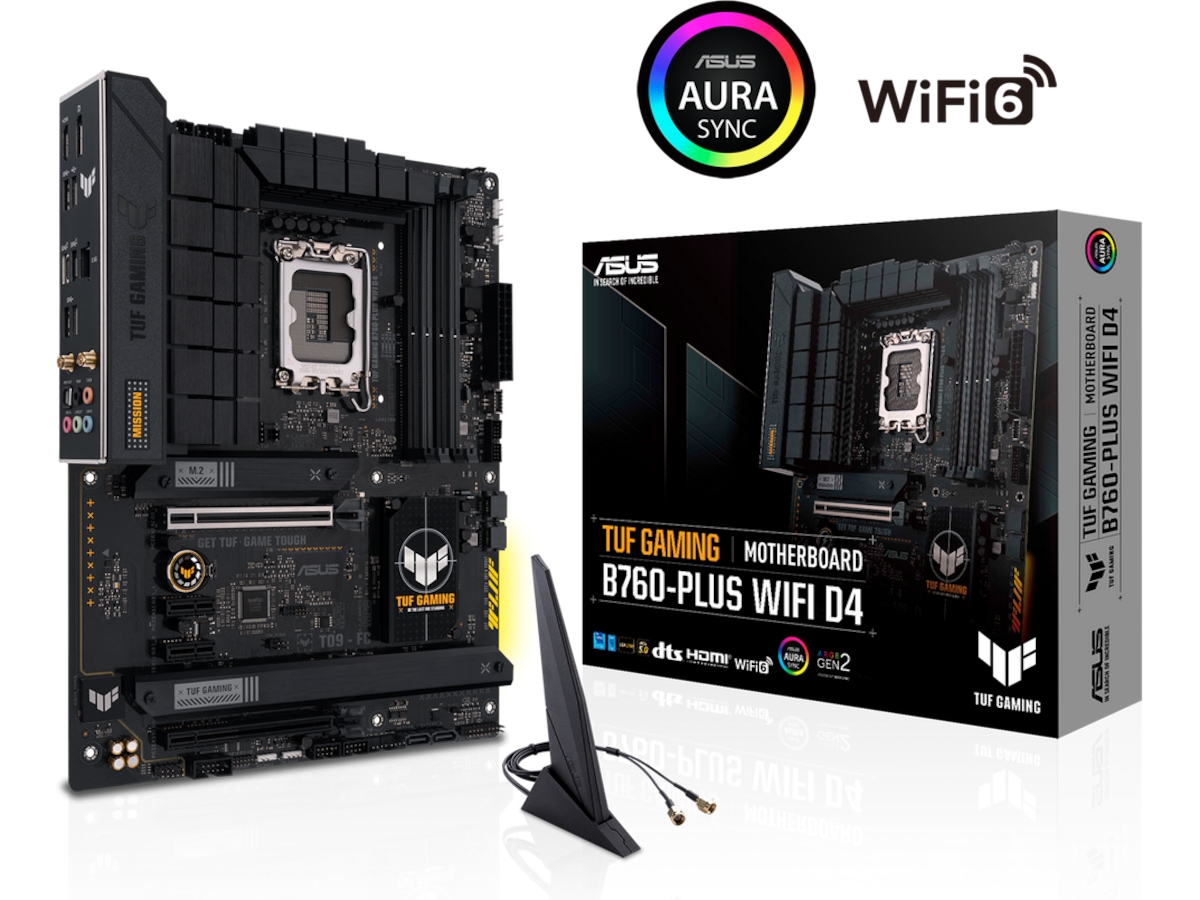 ASUS TUF GAMING B760-PLUS WIFI D4 Hovedkort Intel Socket