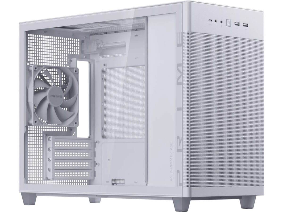 ASUS Prime AP201 Tempered Glass Mini Tower (hvit) Mini/Micro/Nano tower