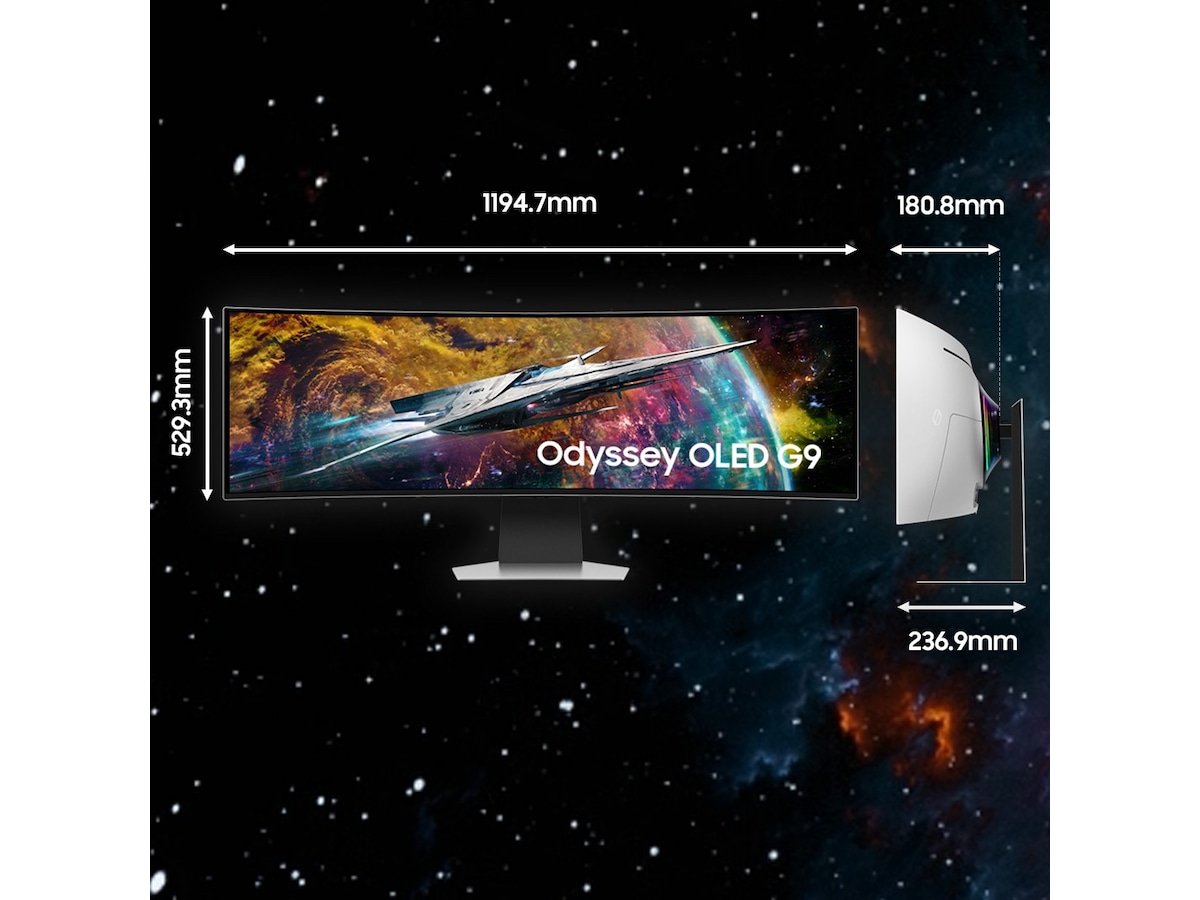 Samsung 49" Odyssey OLED Curved gamingskjerm S49CG95 Skjermer