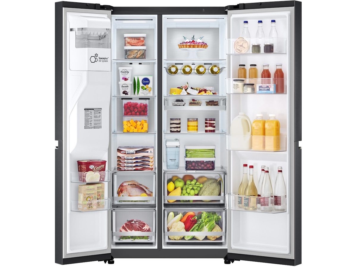 LG GSLV91MCAD Side-By-Side Kjøleskap (sort) Side-by-side kjøleskap