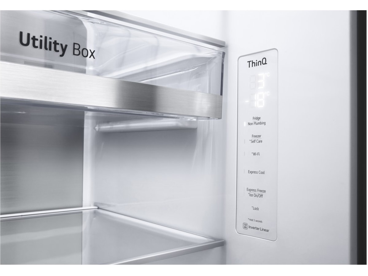 LG GSLV91MCAD Side-By-Side Kjøleskap (sort) Side-by-side kjøleskap